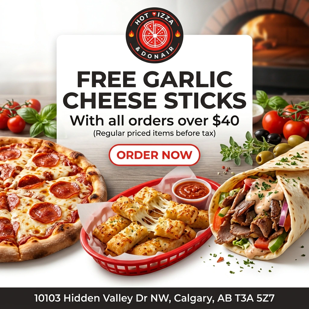 Hot Pizza and Donair