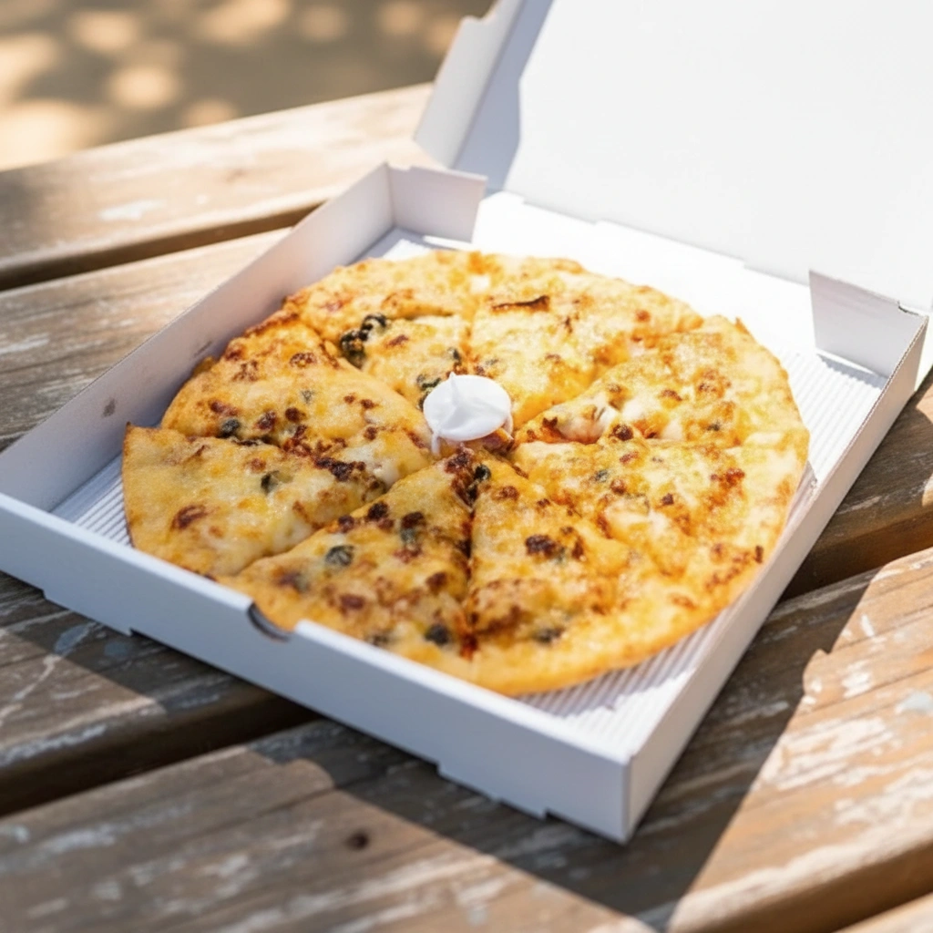 Pepperoni blast pizza loaded with mozzarella cheese at Hot Pizza & Donair Hidden Valley NW